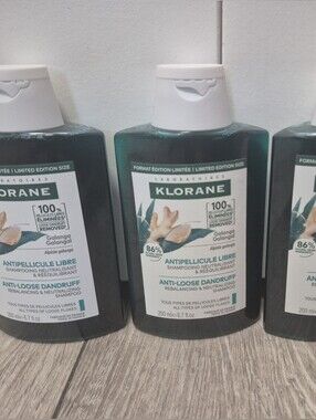 3x Klorane Anti-Loose Dandruff Rebalancing & Neutralizing Shampoo with Galangal